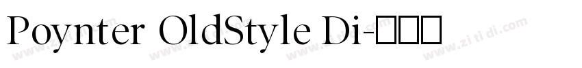 Poynter OldStyle Di字体转换